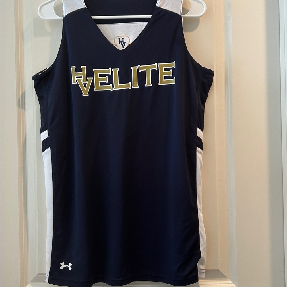 Under Armour reversible HV Elite mesh jersey athletic sports tank top YOUTH XL